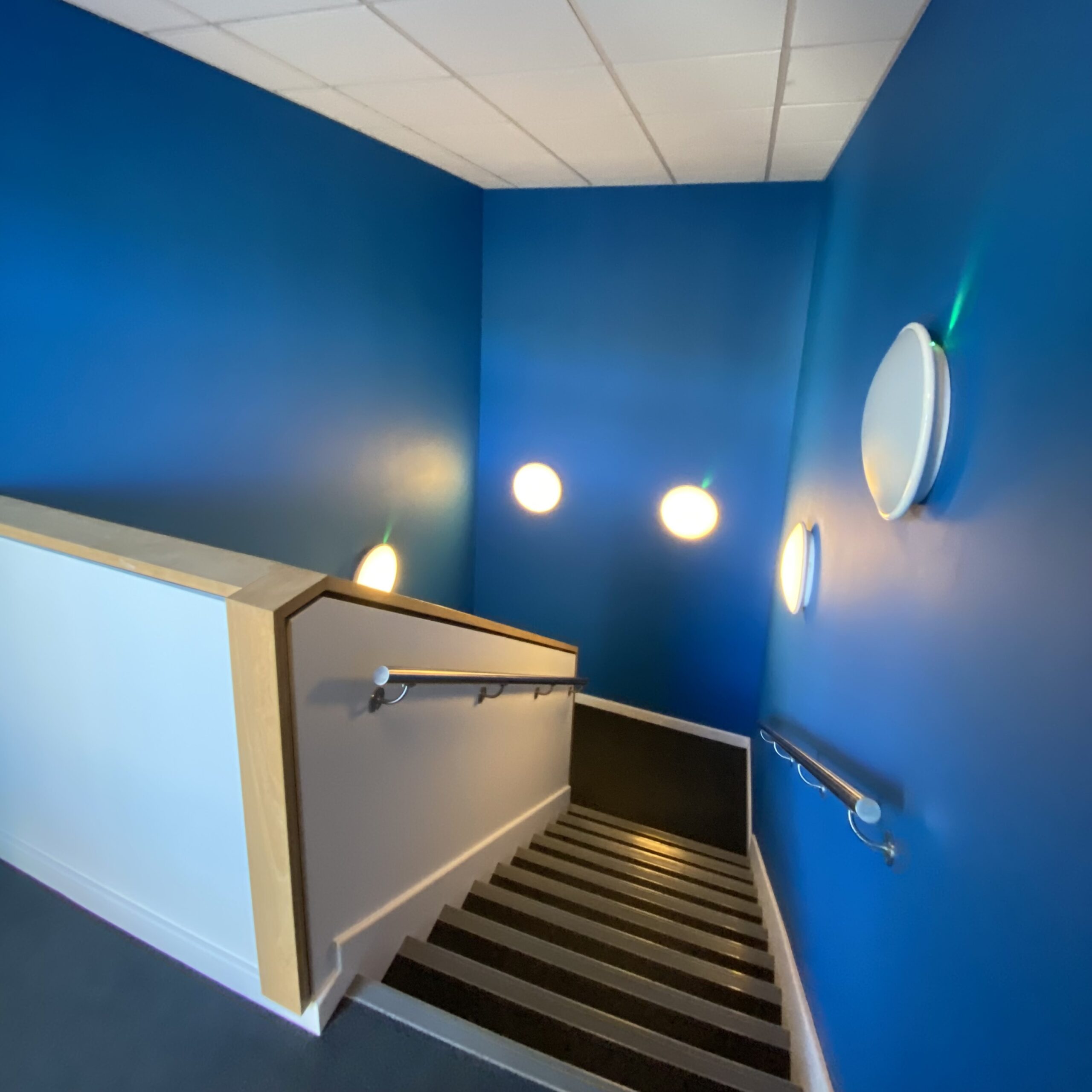 painting office stair case painting office stairs case